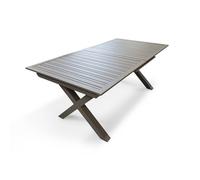 Table de jardin en aluminium quartz