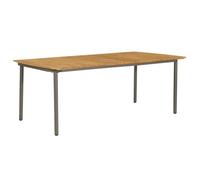 vidaXL Table de jardin 200x100x72 cm Bois d'acacia solide et acier