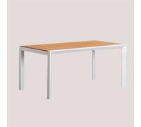Table De Jardin En Bois Et Aluminium Archer Supreme Blanc Gardenia 160x90 Cm Blanc