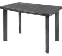 Table de jardin en plastique FARETTO - env. 100 x 70 x 72,5 cm - Couleur : Anthracite