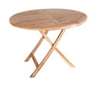 Table de jardin en teck OVIEDO Ø 100 cm