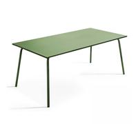 Table De Jardin Et 8 Chaises En Métal Vert Cactus Vert