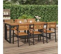 Vidaxl Table De Jardin Et Pieds En Forme De U 200x90x75 Cm Bois Acacia