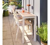 Hespéride Table de jardin Evasion 2 places Beige lin