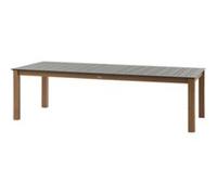 Table de jardin extensible 10-14 personnes Miceira coloris miel et graphite Hespéride L.266/395 x l.110 x H.75 cm