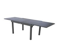 Hespéride Table de jardin extensible Piazza 10 personnes L. 135/270 cm Noir graphite