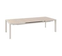 Hespéride – Table de jardin Évasion extensible rectangulaire en aluminium traité lin/argile