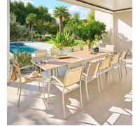 Hespéride - Table de Jardin 12 Places Piazza Extensible Argile