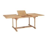 Table de jardin extensible 150 200x100x75 cm Teck solide G