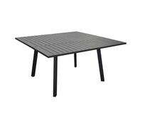 Table de jardin extensible 6/8 personnes Barcelona - graphite 100/145x145 cm