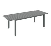 Table De Jardin Extensible 6-8 Personnes Dim. 180/240l X 94l X 73h Cm Alu Gris