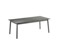 Table De Jardin Extensible 8 à 10 Personnes - Oron - Lattes Aluminium - Gris Titane - Lafuma Mobilier