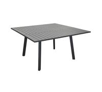 Table de jardin extensible aluminium - Barcelona - L.105/145 x l.145 cm - 6/8 personnes