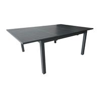 Table de jardin extensible Genes 140/200 x 140 cm - Plateau à lattes - graphite - Alu Graphite G