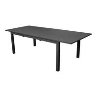 Alizé - Table de jardin en aluminium 160 à 240 cm Genes graphite Graphite G