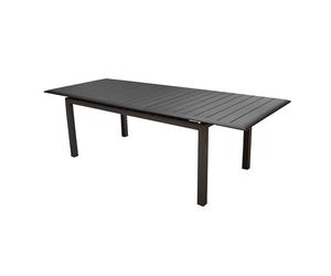 Table de jardin extensible aluminium - Louisiane II - L.187/247 x l.100 cm - 8/10 personnes
