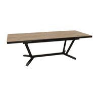 Table de jardin extensible aluminium plateau à lames Kedra® - Vita - L.180/240 x l.100 cm - 8/10 personnes