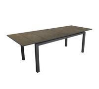 Table De Jardin Extensible En Aluminium Et Hpl Tahaa 90 X 180/240 Cm Graphite Cave