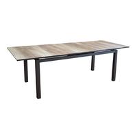 Table de jardin extensible aluminium plateau HPL - Tahaa - L.180/240 x l.90 cm - 8/10 personnes