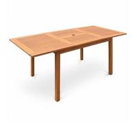 Table de jardin extensible bois d'eucalyptus 6-8 places