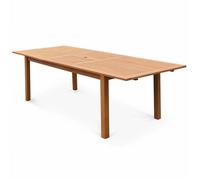 Table de jardin extensible bois d'eucalyptus 8-10 places