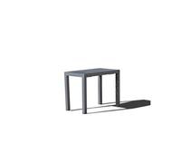 CONCEPT USINE | Console Extensible en Aluminium 2 à 6 Places | Design OLHAO Gris Foncé | Table à Rallonge d'Extérieur Moderne et Pratique | Rangement Facile