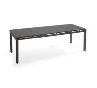 Table de jardin extensible en aluminium gris 8 à 10 places 240 cm Galilée - Oviala