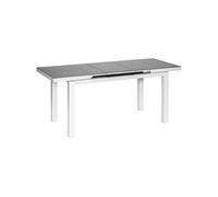 Table de jardin extensible en aluminium gris perle Ibiza 8 à 10 personnes