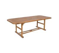 Table de jardin extensible en bois d'acacia 100x180-240 cm Noemi YES