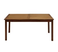 Table de jardin extensible rallonges intégrées en bois massif L160-210 cm MAYEL