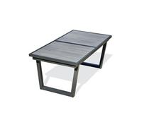 Table de jardin Extensible en Céramique "Olhos" 191-251cm Gris Anthracite