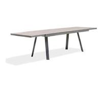 Table de Jardin Extensible en Céramique "Stockholm" 200-300cm Gris Anthracite Gris G