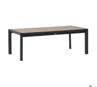 Hespéride Table de jardin extensible Evasion 8-10 personnes miel et graphite L.140/202×100×75 cm