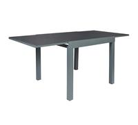 Home Deco Factory – Table de jardin extensible Haria – Gris – 80-160 cm