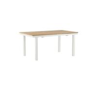 Table de Jardin Extensible Panama 160-240cm Naturel & Blanc