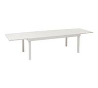 Table de jardin extensible Piazza aluminium blanc argile L.200/320 x l.100 x H.75 cm