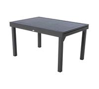 Hespéride - Table de Jardin Extensible Piazza Gris Graphite - 10 Places - Aluminium Antirouille - Meuble d'Extérieur à Rallonge Coulissante