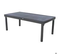 Table extensible rectangulaire alu Piazza 10/12 places Graphite - Hespéride