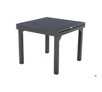 Table extensible carrée alu Piazza 4/8 places Graphite - Hespéride