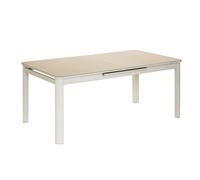Table De Jardin Extensible, Rectangulaire En Aluminium Milos Ivoire - 8/10 Places - Jardiline Multicolore