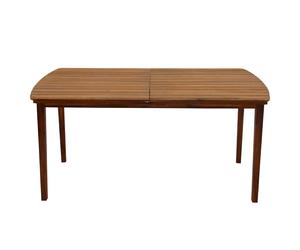Table de jardin extensible rectangulaire en bois massif L160-210 cm CANOPEE