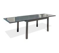 Table de jardin extensible Tolede aluminium gris anthracite L.135/270 x l.90 x H.75 cm DCB Garden