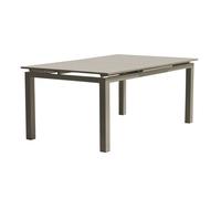 DCB Garden Table de jardin extensible Zahara aluminium 180–240 cm Taupe 10 places