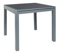 Table D'extérieur - Home Deco Factory - Haria - Extensible - Gris - 80 X 80 X 160 Cm