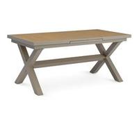 Table de jardin extérieur LAGOA L 180 cm extensible en aluminium pour 6-8 personnes, facile d'entretien G