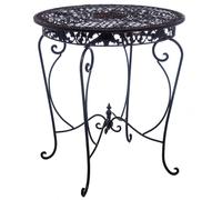 Table de jardin - fer - style antique - marron