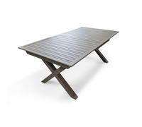 Table de jardin en aluminium quartz