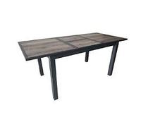 Table De Jardin Genes En Aluminium 60/220 X 74 X 90 Cm - Plateau Spc - Graphite/Gris