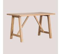 Table De Jardin Haute Rectangulaire 160x90 Cm En Bois D'acacia Dubai Acacia Rustique Marron
