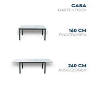 Table de jardin HOME DELUXE 'CASA' >Version: Table sans chaises